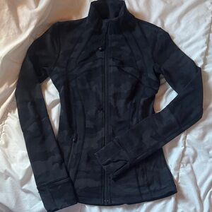 lululemon athletica Black Camo Zip-Up Jacket